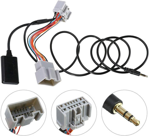 Car Bluetooth Aux Adapter Cable Radio Cars Electronics Accessories Bluetooth aux Replacement Compatible with C30/S40/V40/V50/S60/S70/C70...