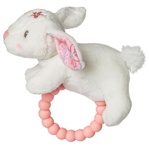 Mary Meyer Soft Baby Rattle with Soothing Teether Ring, 6-Inches, Bella Bunny...