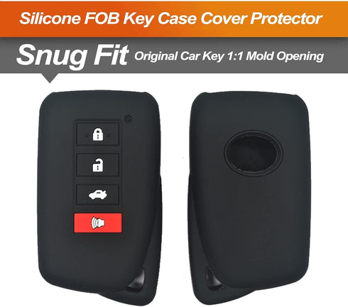 Silicone Key Fob Cover Fit for Lexus NX300h RX350 RX450h NX300 ES300h ES350 GS F IS300 GS350 GS300h GS450h | Car Accessories | Remote Key Protecti...