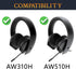 SOULWIT Cooling Gel Earpads Replacement for Alienware AW310H (AW 310H)/AW510H (AW 510H) 7.1 PC Gaming Headset, Ear Pads Cushions with Noise Isolat...
