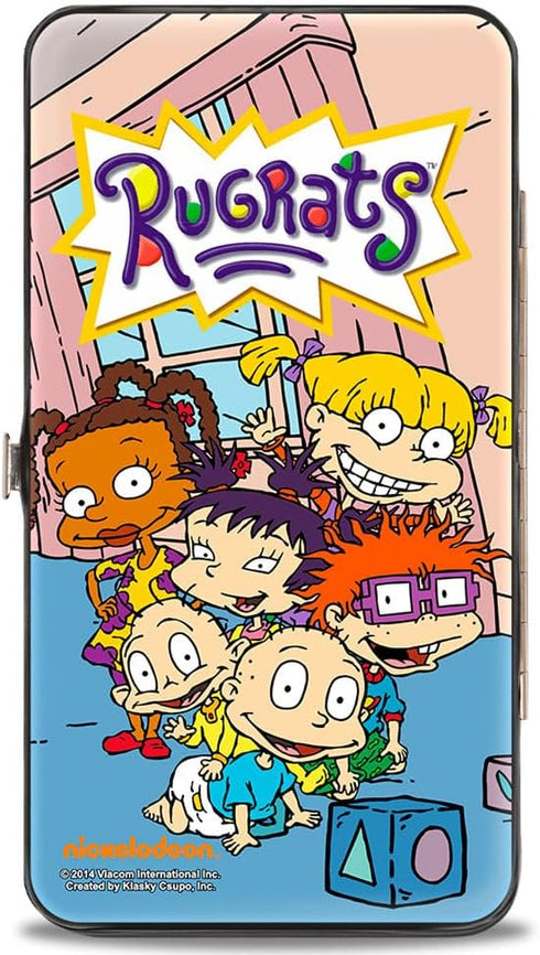 rugrats womens Buckle-down Hinge - Group Pose Wallet, Multicolor, 7 x 4 US...