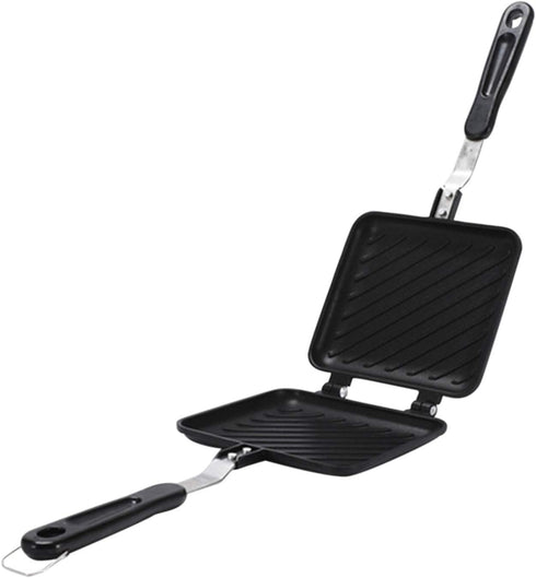 Double-Sided Frying Pan, Sandwich Maker, Double-Coated Non-Stick Grilled Sandwich and Panini Maker, Waffle Pancake Snack Griddle Pan Kitchen Torti...