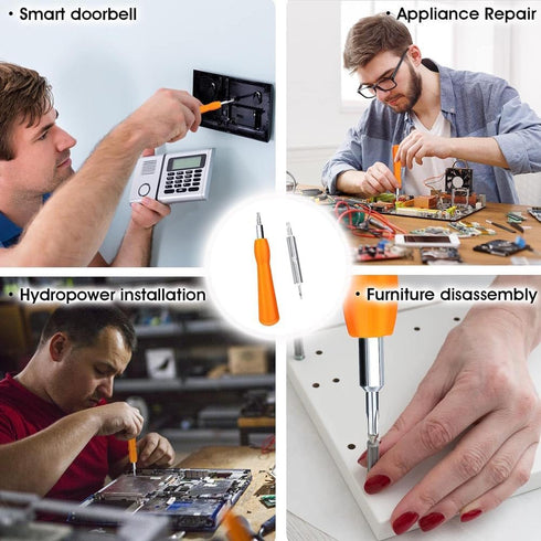 Doorbell Screwdriver Replacement,Double-Ended Screwdriver for Doorbell Replacement Bit Fit for All Doorbells Include Video Doorbell, Video Doorbel...
