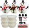 QINGQIU DIY Your Own Snowman Kit Molding Clay Build a Snowman Crafts Toy for Kids Boys Girls Christmas Stocking Stuffers Gifts...