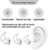 Earbud Replacement Tips Silicone Earbud Tips Earbud Caps Compatible with Bose Quietcomfort and Sport Headphone Earbud Rubber Tips Ear Tips 3 Pairs...