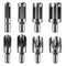 8 PCS Wood Plug Cutter, Wood Cutting Tool Straight and Tapered Plug Cutter Set Wood Plug Cutters for Woodworking Tenon Cutter Four Sizes Plug Cutt...