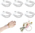 6PCS Pearl Wrist Corsage Bands Bride Elastic Pearl Wristband Corsage DIY Stretch Pearl Wedding Wrist Handmade Corsage Accessories for Wedding Part...