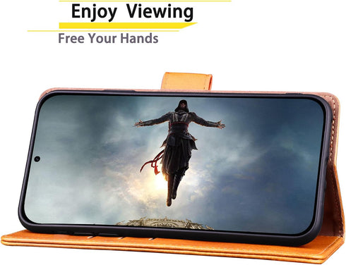 SUANPOT for Samsung Galaxy A52 4G& 5G Leather Wallet case with RFID Credit Card Holder Flip Folio Book Phone case Shockproof Cover for Women Men f...