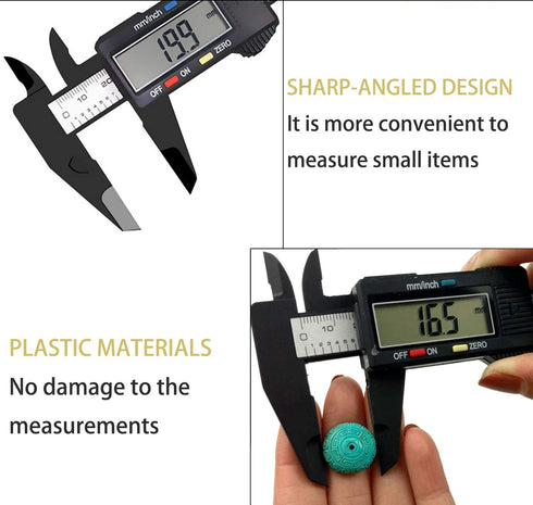 Digital Caliper, PINKJOY 0-6" Calipers Measuring Tool - Electronic Micrometer Caliper with Large LCD Screen, Auto-Off Feature, Inch and Millimeter...