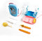 Baby Bottle Brush,6 in 1 Bottle Cleaner Brush Travel Kit with Extendable Silicone Bottle Brush,Drying Rack,Nipple Brush,Straw Brush,Soap Dispenser...