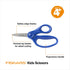 Fiskars 5" Pointed-Tip Scissors for Kids 4-7 (3-Pack) - Scissors for School or Crafting - Back to School Supplies - Red, Blue, Turquoise...