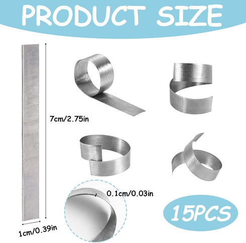 15pcs Aquarium Plant Weights, Bendable Fish Tank Plant Weights Metal Aquarium Plant Over Weight Anchors Cuttable Aquatic Plant Anchors for Ponds A...