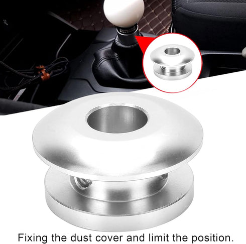 Shift Knob Limiter, Universal Car Shift Knob Boot Retainer Limiter Shifter Shifting Head Buckle Stopper (Silver)...