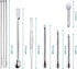 25 Pcs Stainless Steel Lab Spatula Micro Scoop Set Laboratory Tiny Mixing Spatula with Tweezers Long Sampling Spoon for Powders Gel Cap Capsule Fi...