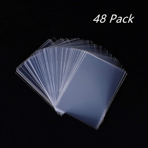 BeeSpring Recipe Card Covers. Clear Vinyl 3 x 5 Inch Kitchen Recipe Card Protectors, 3 x 5 Inch Set of 48...