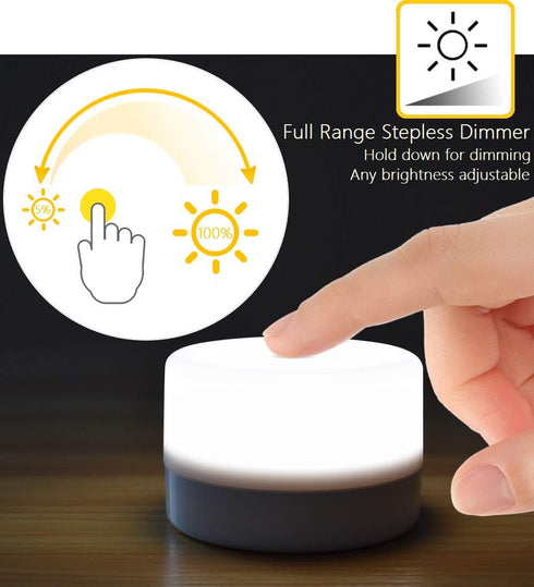 Bedside Lamp, Dimmable Touch Tap Light Novelty Light, Kids Children Adult LED Nightlight, Table Desk Atmosphere Decorative Mood Light Lamp, Bedroo...
