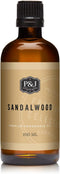 P&J Fragrance Oil - Sandalwood 100ml - Candle Scents, Soap Making, Diffuser Oil, Body Care...