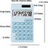 Cute Desk Calculator Cartoon Office Calculator Beauty Rhinestone Calculators Large Display Best Accounting Calculators, Battery Solar Calculator D...