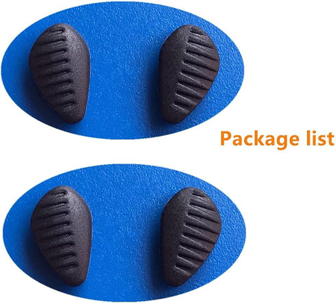 Eyeglasses Nose Pads,BEHLINE 2 Pairs Soft Silicone Nose Pads Push-in Nose Piece Replacement for Glasses Eyeglasses Sunglasses and Eyewear(Black)...