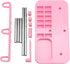 YEQIN Thread Spool Holder Stand- 3 Spools Holder for Domestic (Home-Base) Embroidery and Sewing Machines - Four Colors for Choices (Pink)...