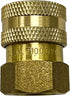 Simpson Cleaning 7100019 Replacement QC Socket for Pressure Washer Hoses Up to 4500 PSI, Brass, 3/8-Inch FNPT, Gold...