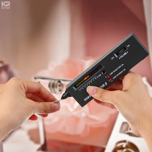 Diamond Tester Professional Pen Tool - KETAR Diamond Rings Jewelry Testing Kit Black Diamond Jewelry Tools Fake Diamonds Gem Tester - Real Diamond...