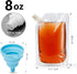 20 Pcs Liquor Flasks Cruise Pouch Reusable Sneak Travel Drinking Flask Concealable Alcohol Plastic Flasks bags with Funnel (8 oz)...