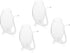 Fox Run Hand Blown Glass Port Sippers, Set of 4, 2.75 Ounces, Clear...