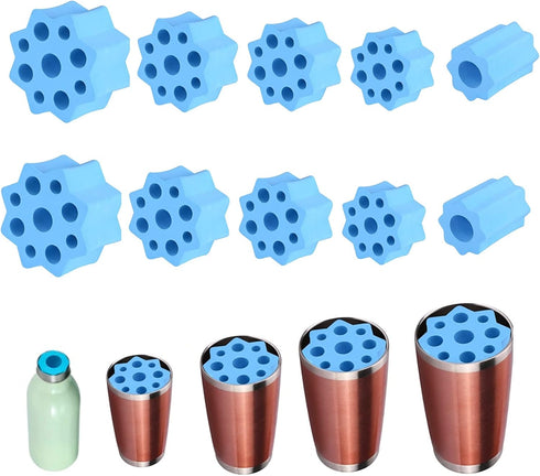 10PCS Cup Turner Foam Tumbler Spinner Tumbler Insert Foam Cup Spinner Sponge for 10oz to 40oz Tumblers Cups Water Bottles Work with 1/2 Inch PVC P...