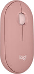 Logitech Pebble Mouse 2 M350s Slim Bluetooth Wireless Mouse, Portable, Lightweight, Customizable Button, Quiet Clicks, Easy-Switch for Windows, ma...