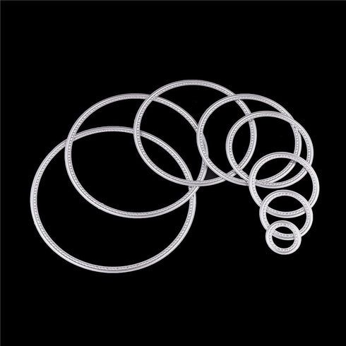 DECORA Circle Cutting Dies Stencil for DIY Scrapbooking Album Paper Card Embossing Craft Decoration...