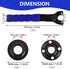 5-Pack Adjustable Angle Grinder Wrench and Grinder Flange Nut Universal Adjustable Angle Grinder Wrench Angle Grinder Nut and Pin Spanner Compatib...