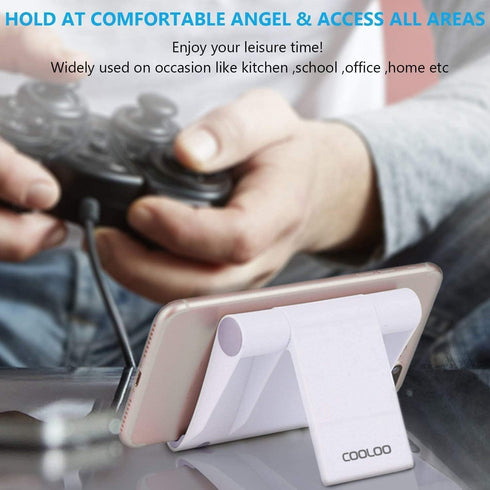 COOLOO Cell Phone Stand Multi-Angle,?2 Pack? Tablet Stand Universal Smartphones for Holder Tablets(6-11"), e-Reader, Compatible Phone XS/XR/8/8 Pl...
