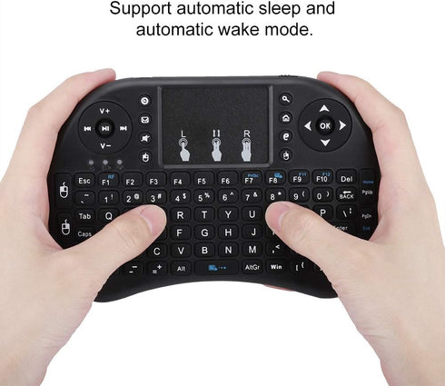 Mini Keyboard with Touchpad, Portable 2.4Ghz Handheld Keyboard Flying Mouse Keyboard for Home Multimedia for PC, Laptop, Smart TV, Windows, TV Box...