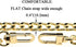 HAHIYO Purse Chain - 55.1 Inch Gold Strap for Shoulder, Cross Body, Sling, Handbag & Clutch - Comfortable Flat 0.4' Wide, 2.4mm Thick Metal - 1 Pa...