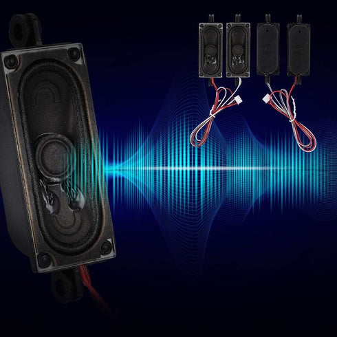 EBTOOLS TV Speaker, 2Pcs 4 Ohm 5W TV Box Speaker Loudspeaker Sound Amplifier Unit for LCD TV Advertising Player...