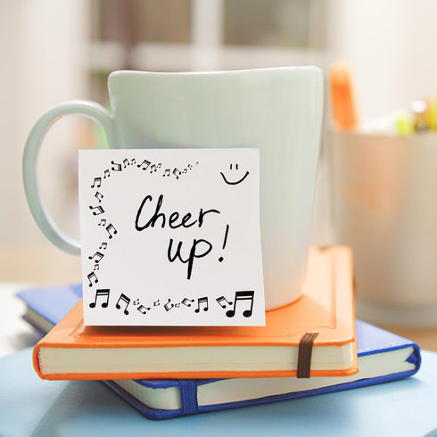 12Packs Sticky Notes Cute Funny Sticky Note Pads Music Themed Postits Note Pad Reminder Pads for Teacher School Gifts Office Supplies(3 x 3 Inch, ...