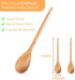 Wooden Spoons for Cooking,14 Inch Comfort Grip Wood Spoons,Wooden Kitchen Utensils for Stirring Scraping Flipping and Serving,Non-Stick Cookware S...