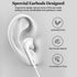 Earbuds Wired Headphones with HiFi Stereo, Clear Calls, Nosie Reduction Built-in Microphone & Volume Control Headsets Compatible with iPhone 14/13...