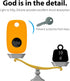 Silicone Case for Tile Pro 2022 with Keychains, 2 Pack Anti-scratch Protective Cover with Carabiner (Black/Orange)...