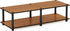 Furinno Just No Tools Wide Light Cherry Television Stand with Black Tube...