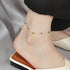 Gold Shell Anklets for Women Waterproof Adjustable Stainless Steel Chain Ankle Bracelet Emerald Tiny Beads Gold Plated Anklet Foot Jewelry...