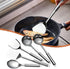 5 PCS Cooking Utensils Set Stainless Steel Kitchen Utensils Gadgets Resistant Cooking Tools Includes Slotted Spoon, Slotted Spatula, Large Spoon, ...