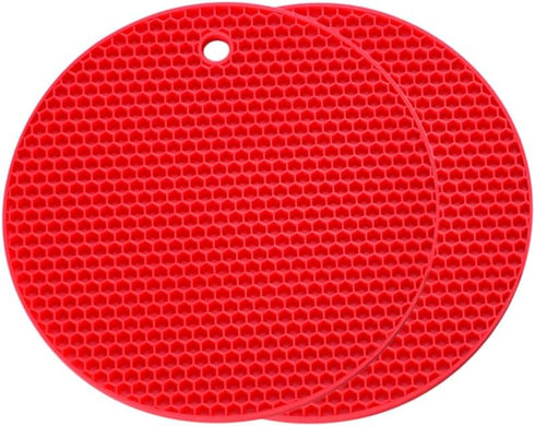 Silicone Trivets for Hot Dishes - Heat Resistant Mats for Countertops, Multipurpose Non-Slip Hot Pads for Kitchen Potholders, Jar Opener, Spoon Ho...