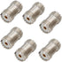 SO239 Barrel Connector, 6-Pack PL259 Coupler UHF Female to Female RF Adapter Coax Coaxial for CB Ham Radio Antenna, SWR Meter Cable Extention...