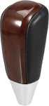 Automatic Gear Shift Knob Compatible for Toyota Land Cruiser 2003-2021, Durable Faux Leather Plastic Black Brown Drilled Grain Pattern...