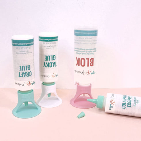 Craftelier - Liquid Glue, Tape and Adhesive Tube Holder | Approx. Diameter Measurements 6.1 cm Base, 2.9 cm Top Nozzle and 1.5 cm Bottom Nozzle - ...