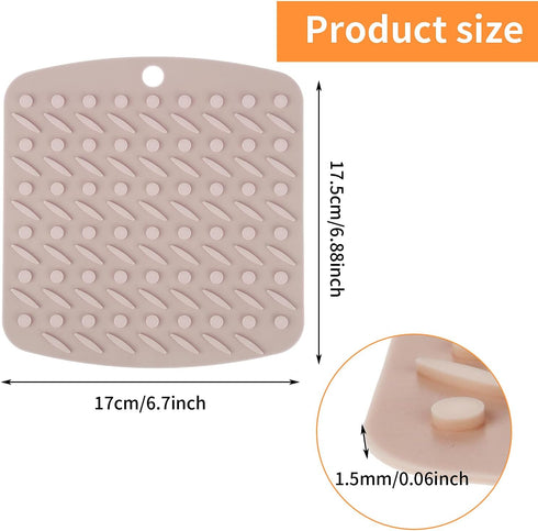 3 Pack Silicone Pot Holders,Silicone Trivet Mats Silicone Hot Pads for Kitchen Silicone Trivets for Hot Pots and Pans Non Slip Heat Resistant Pot ...