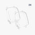 kwmobile Case Compatible with Garmin Venu Sq 2 Music/Sq 2 Case - 2X TPU Silicone Fitness Tracker Cover - Transparent...
