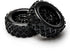 JIUWU 4pcs RC 1:10 Rubber Tires Car Crossing Wheels Rims Hex 12MM Black...